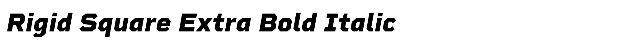 Rigid Square Extra Bold Italic image
